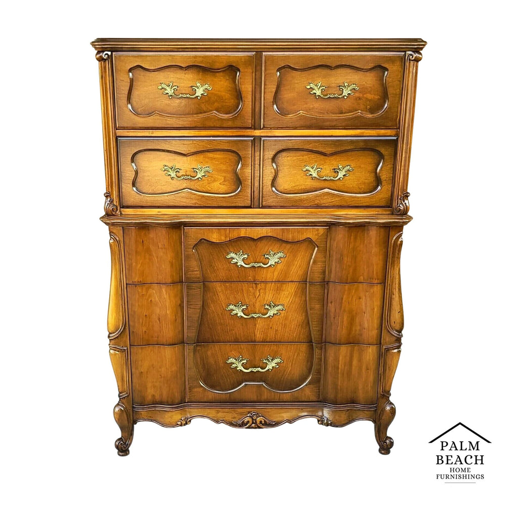 Louis XV French Provincial Sculptural Highboy Dresser by DANIEL JONES NEW YORK