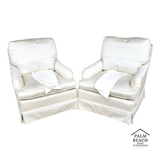 Vintage BAKER Club Chairs Pair