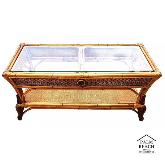 Bamboo Wicker Coffee Table
