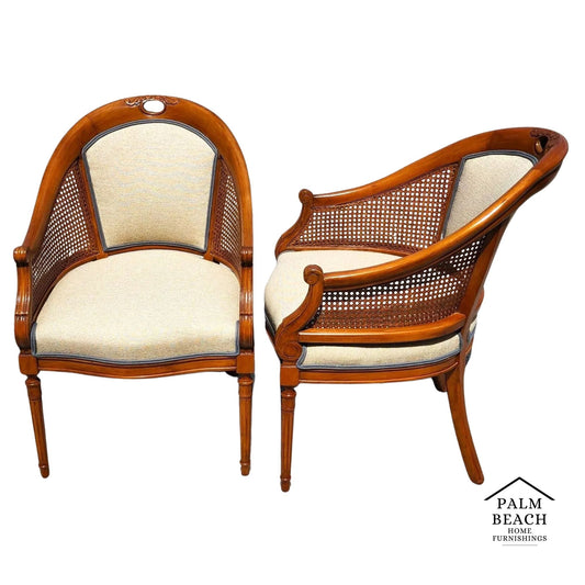 Vintage French Regency Chairs Pair