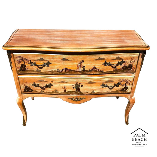 Pam Bolick Asian Commode Dresser By CENTURY FURNITURE Hand Painted & Signed