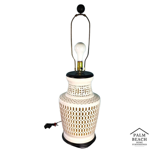 Blanc De Chine Table Lamp Porcelain with Internal Light