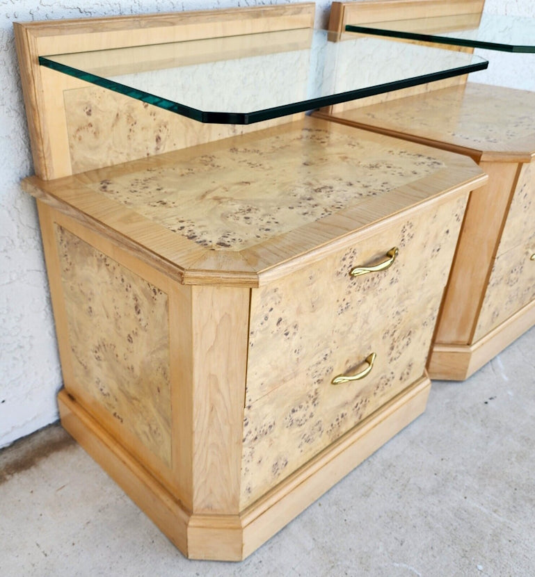 Drexel Corinthian Style Nightstands Pair