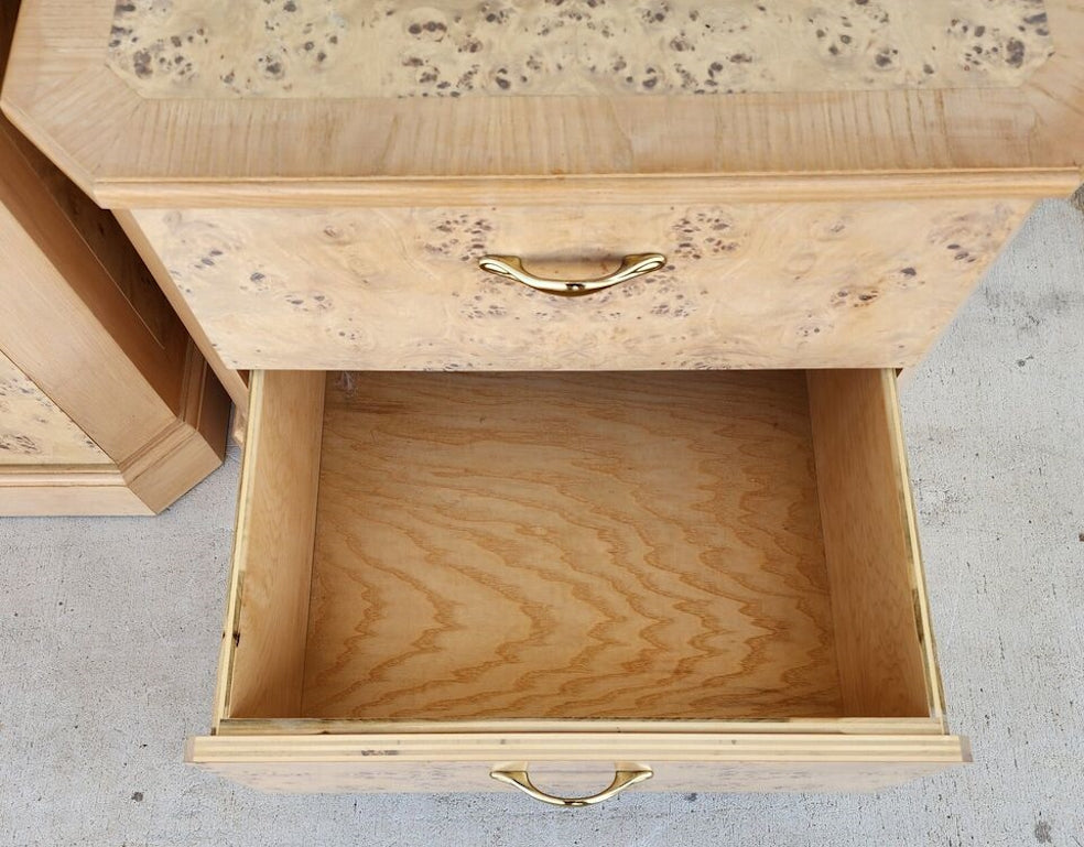 Drexel Corinthian Style Nightstands Pair