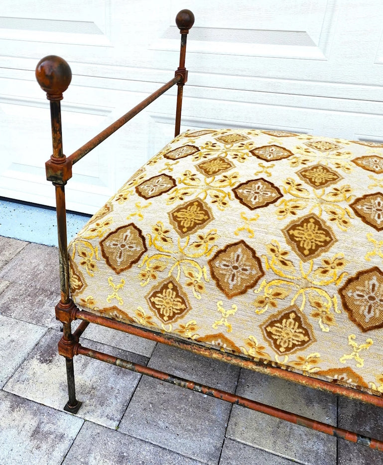 Antique Iron Daybed Bench