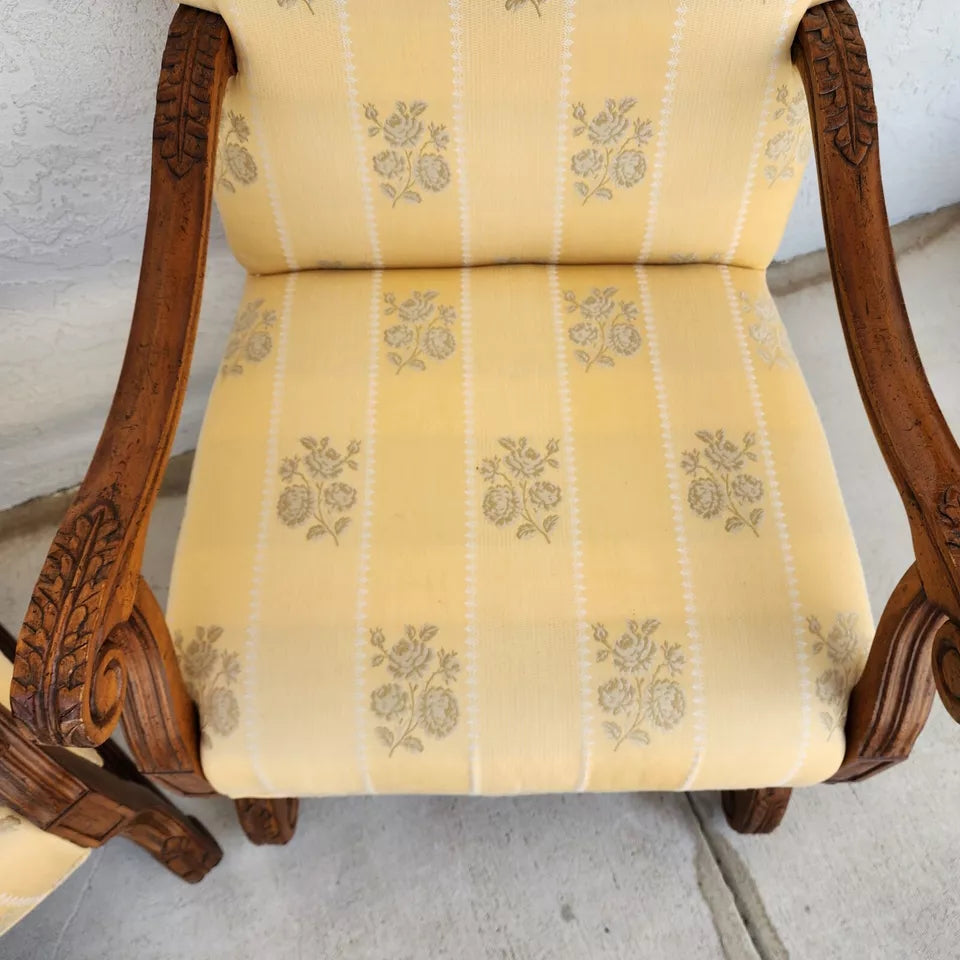 Drexel Heritage French Os de Mouton Armchairs