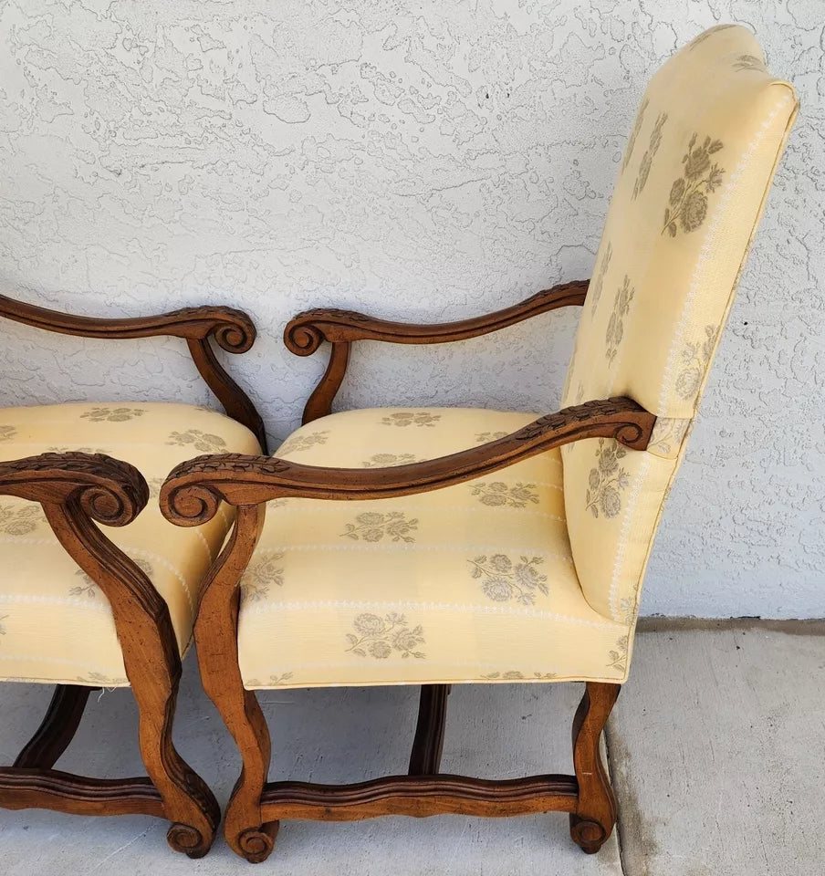 Drexel Heritage French Os de Mouton Armchairs