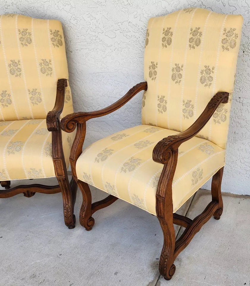 Drexel Heritage French Os de Mouton Armchairs