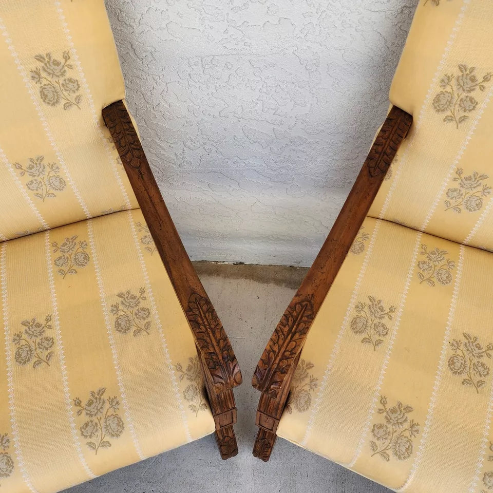 Drexel Heritage French Os de Mouton Armchairs