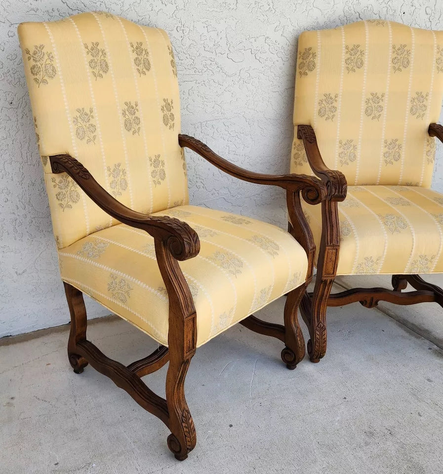 Drexel Heritage French Os de Mouton Armchairs