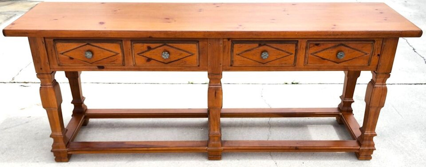 Huge Drexel Heritage Console Table 90"