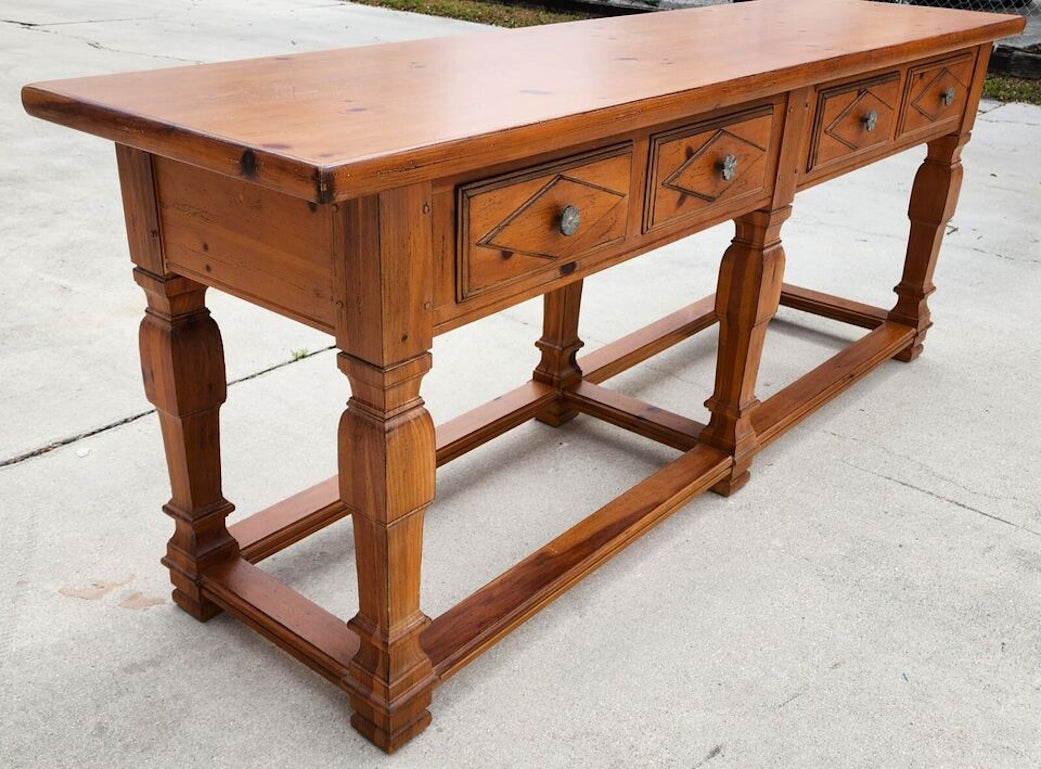 Huge Drexel Heritage Console Table 90"