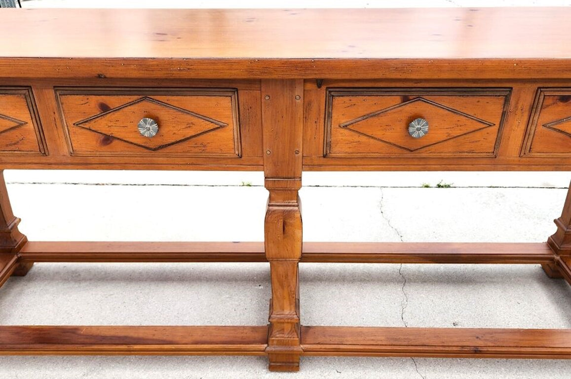 Huge Drexel Heritage Console Table 90"