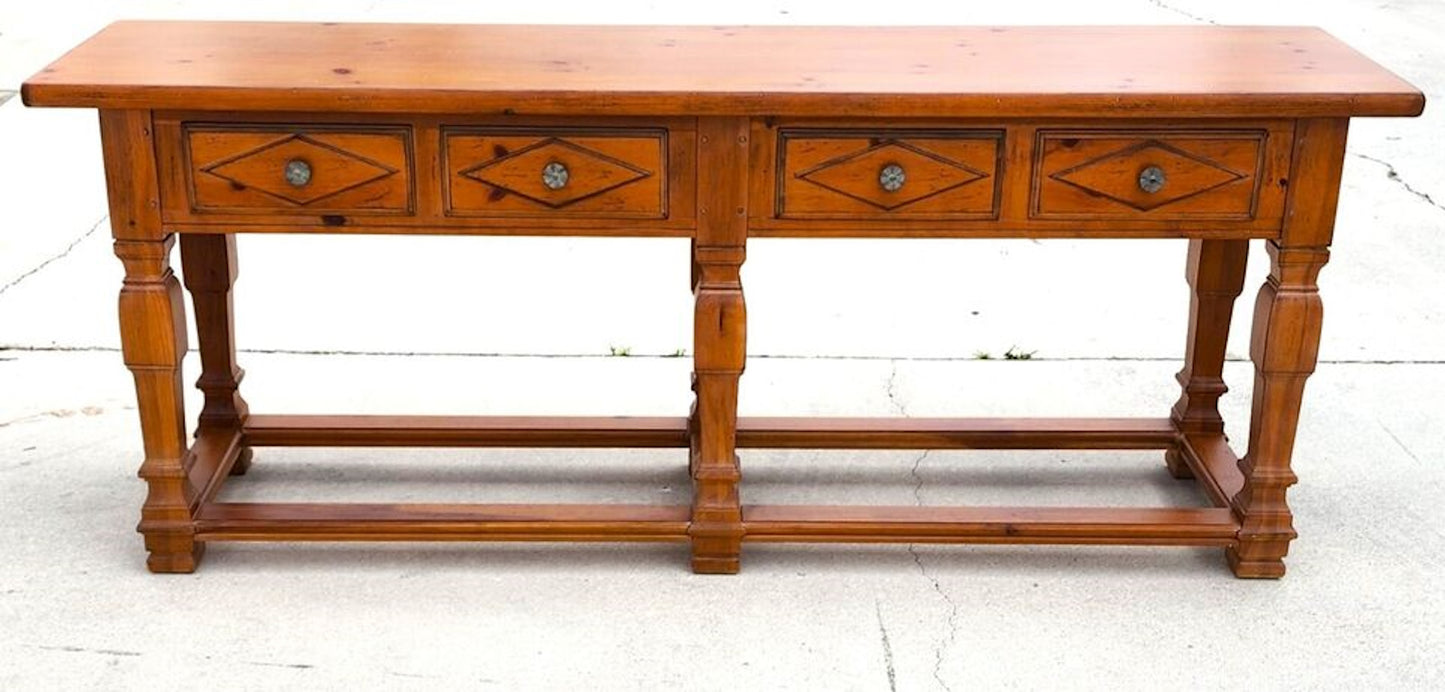 Huge Drexel Heritage Console Table 90"