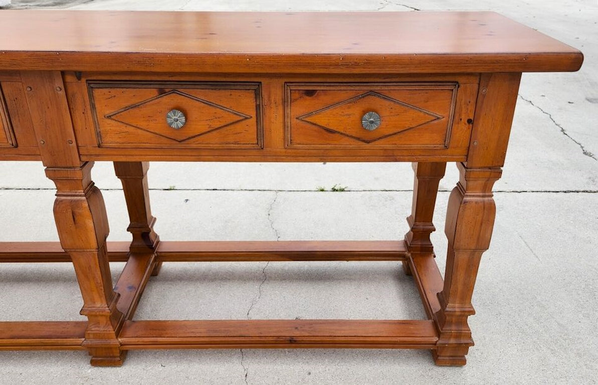 Huge Drexel Heritage Console Table 90"