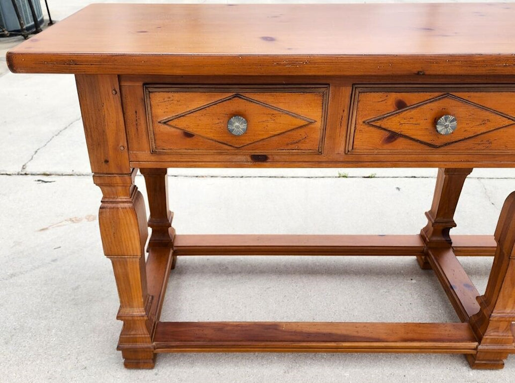 Huge Drexel Heritage Console Table 90"