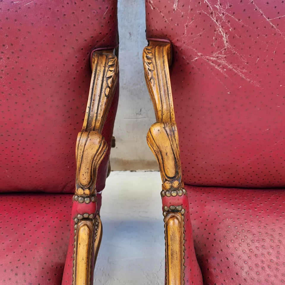 French Wingback Chairs by BAKER Pair