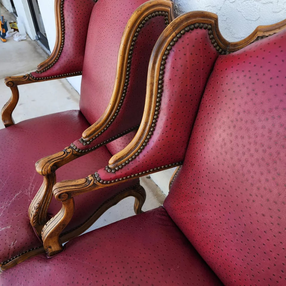 French Wingback Chairs by BAKER Pair