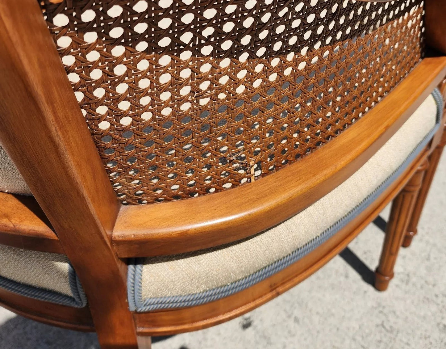 Vintage French Regency Chairs Pair