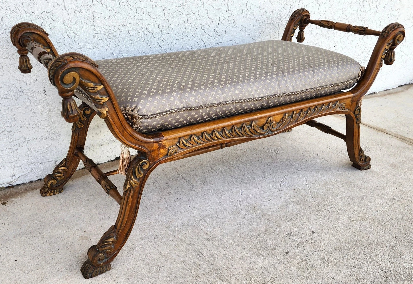 Vintage French Louis XV Bench