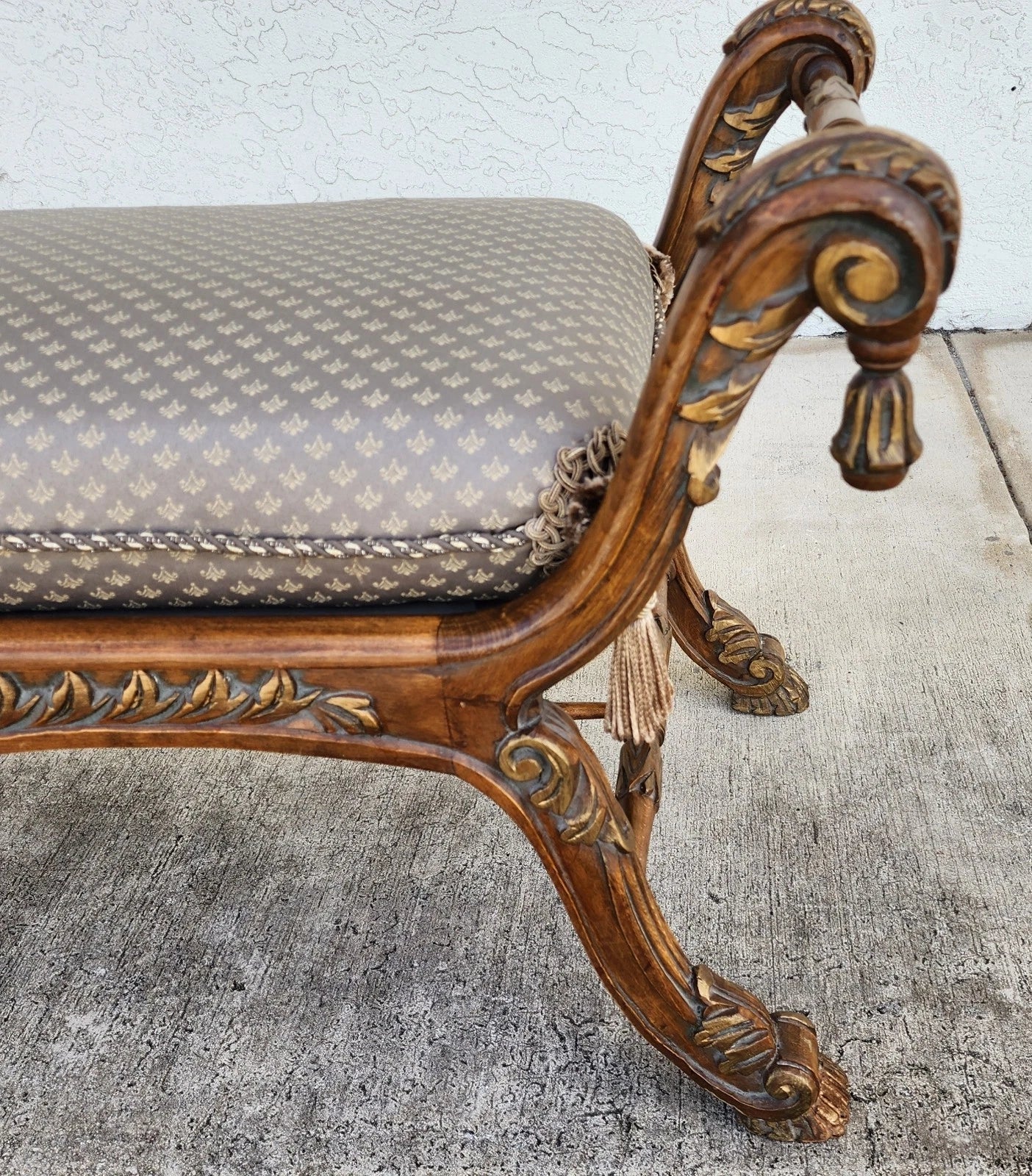 Vintage French Louis XV Bench