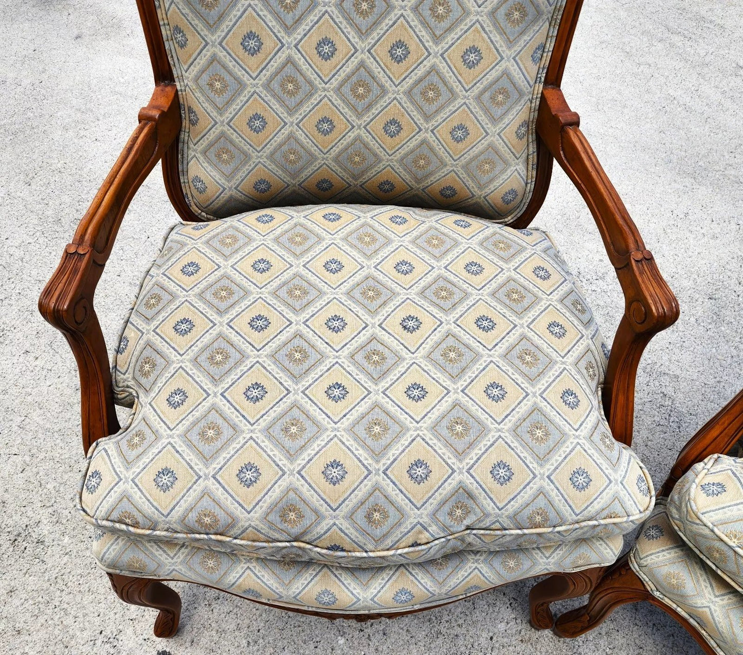 Vintage French Armchairs Louis XV