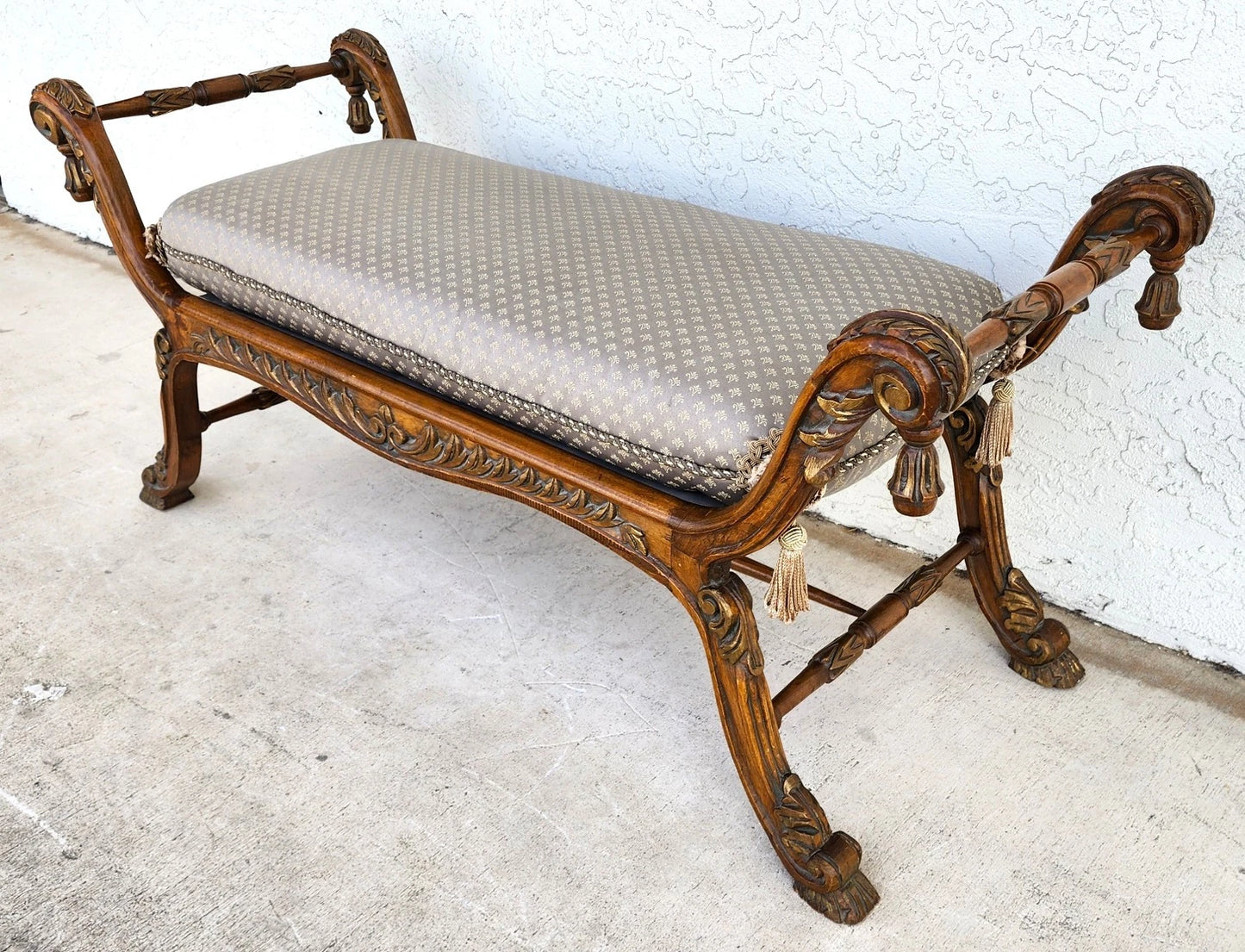 Vintage French Louis XV Bench
