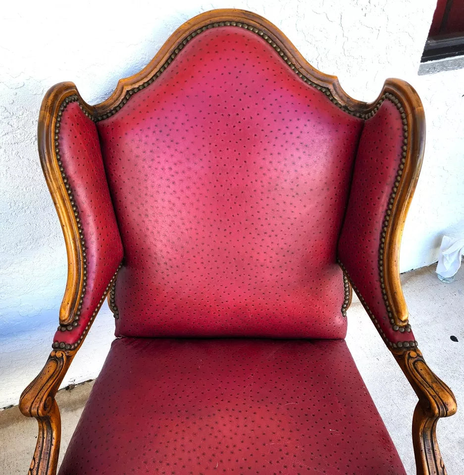 French Wingback Chairs by BAKER Pair