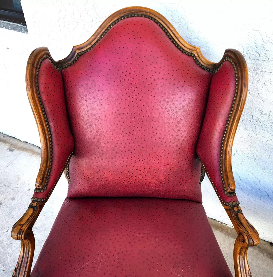French Wingback Chairs by BAKER Pair
