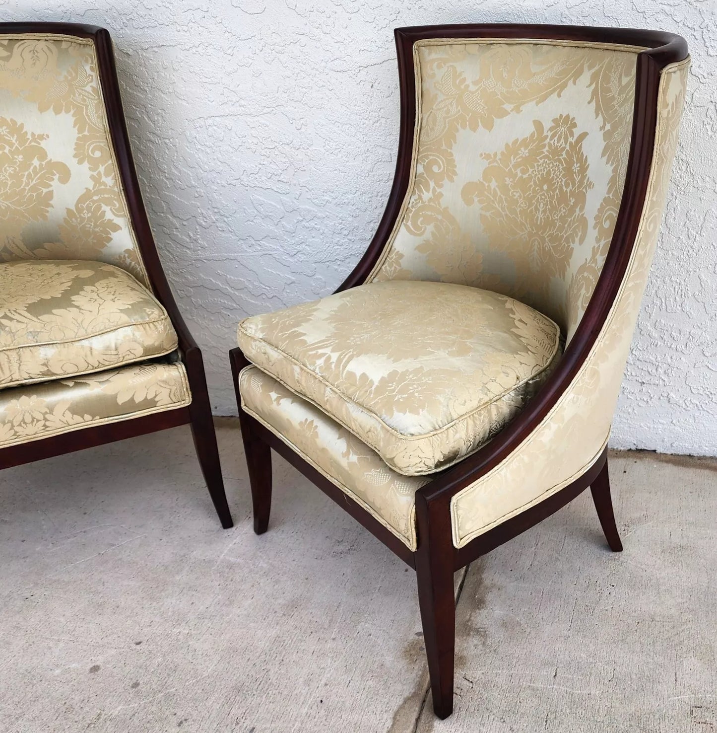 French Empire Style Occasional Chairs Pair