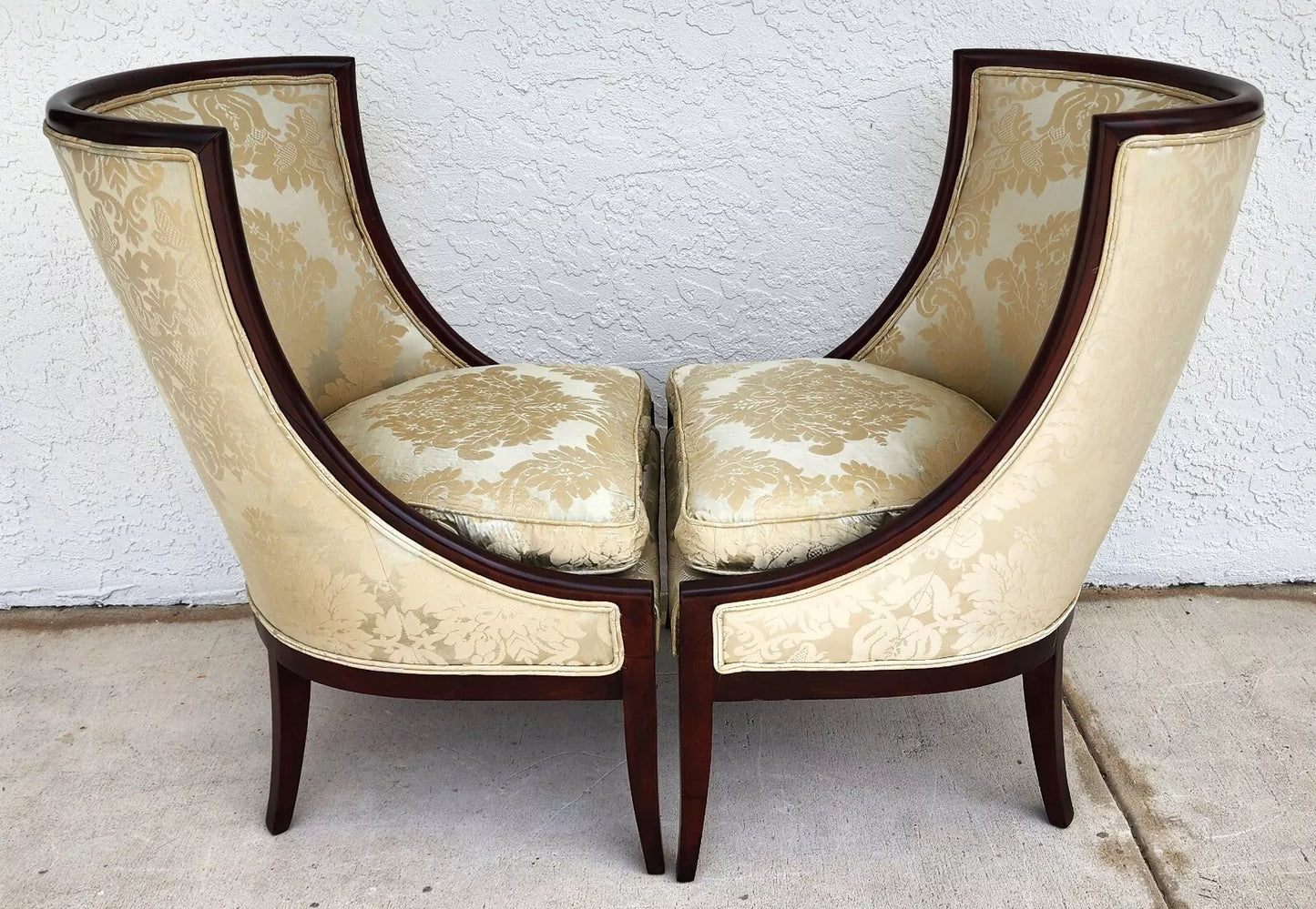 French Empire Style Occasional Chairs Pair
