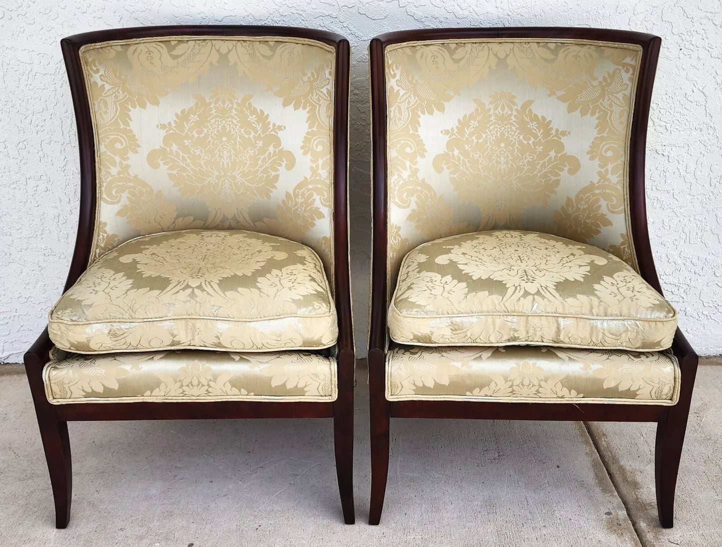 French Empire Style Occasional Chairs Pair