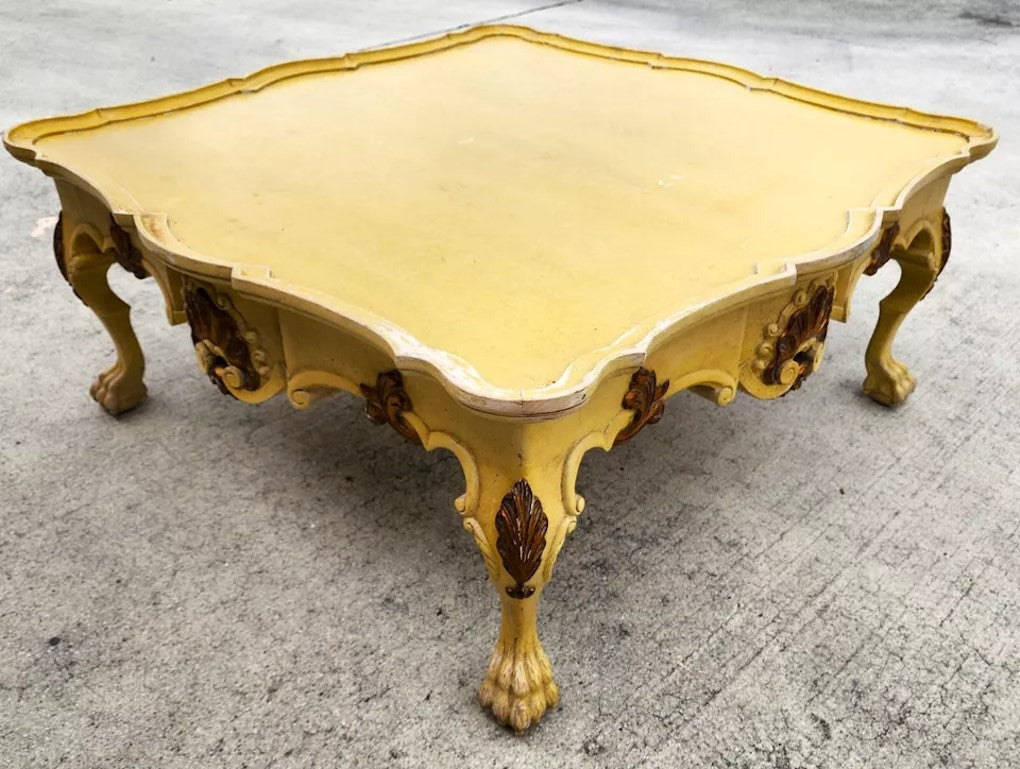 Antique French Coffee Cocktail Table