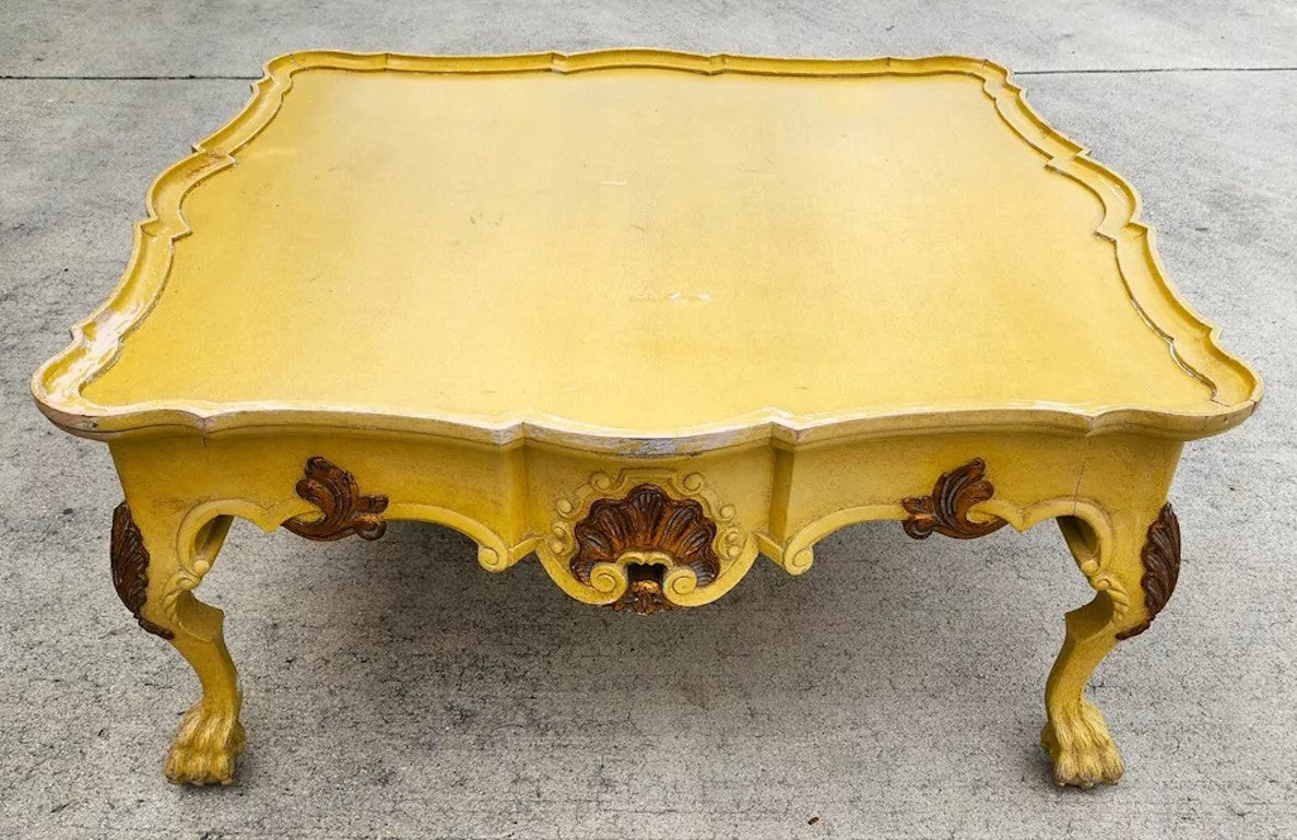 Antique French Coffee Cocktail Table