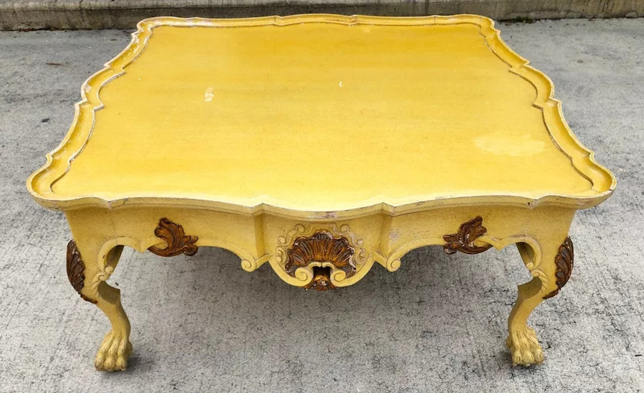 Antique French Coffee Cocktail Table