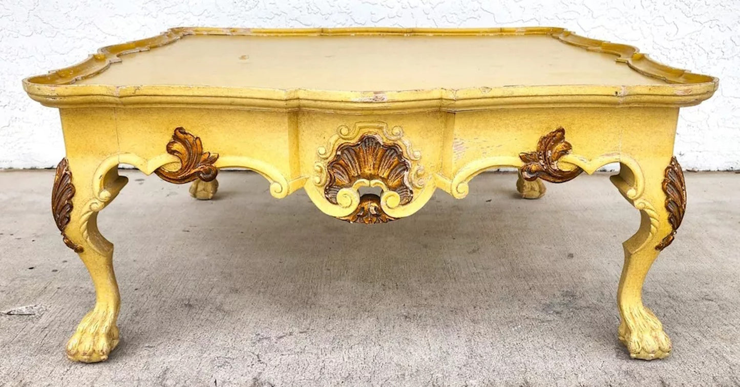 Antique French Coffee Cocktail Table