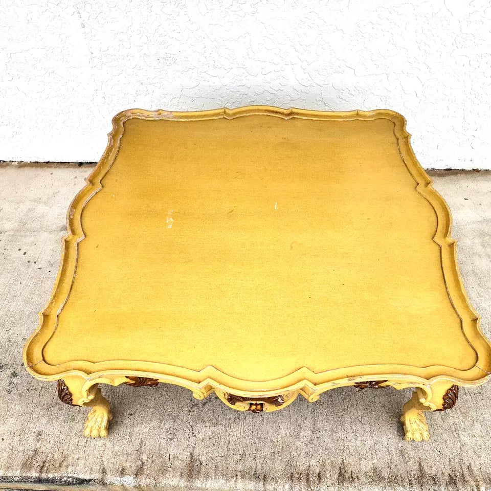 Antique French Coffee Cocktail Table
