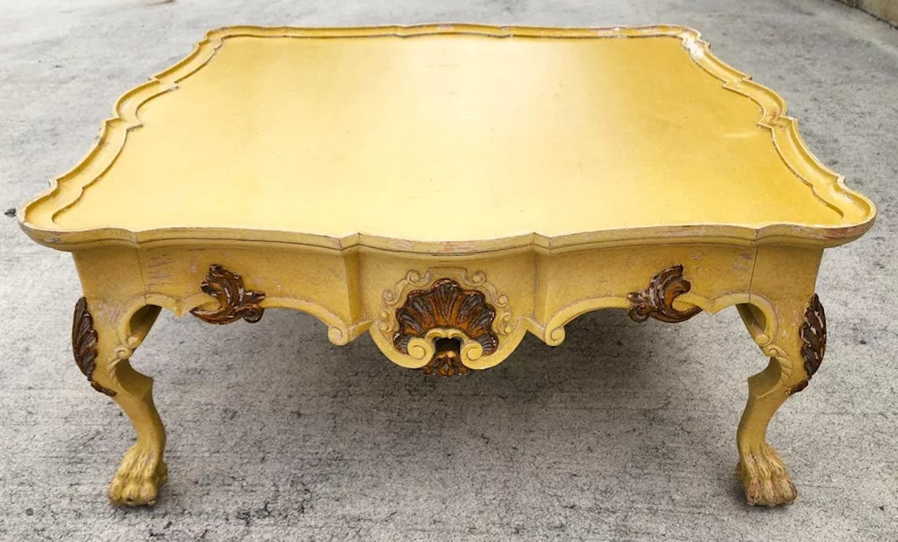 Antique French Coffee Cocktail Table