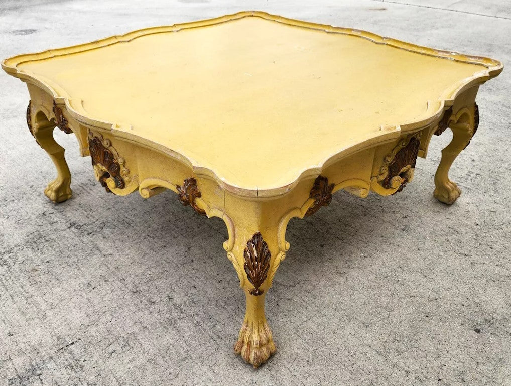 Antique French Coffee Cocktail Table