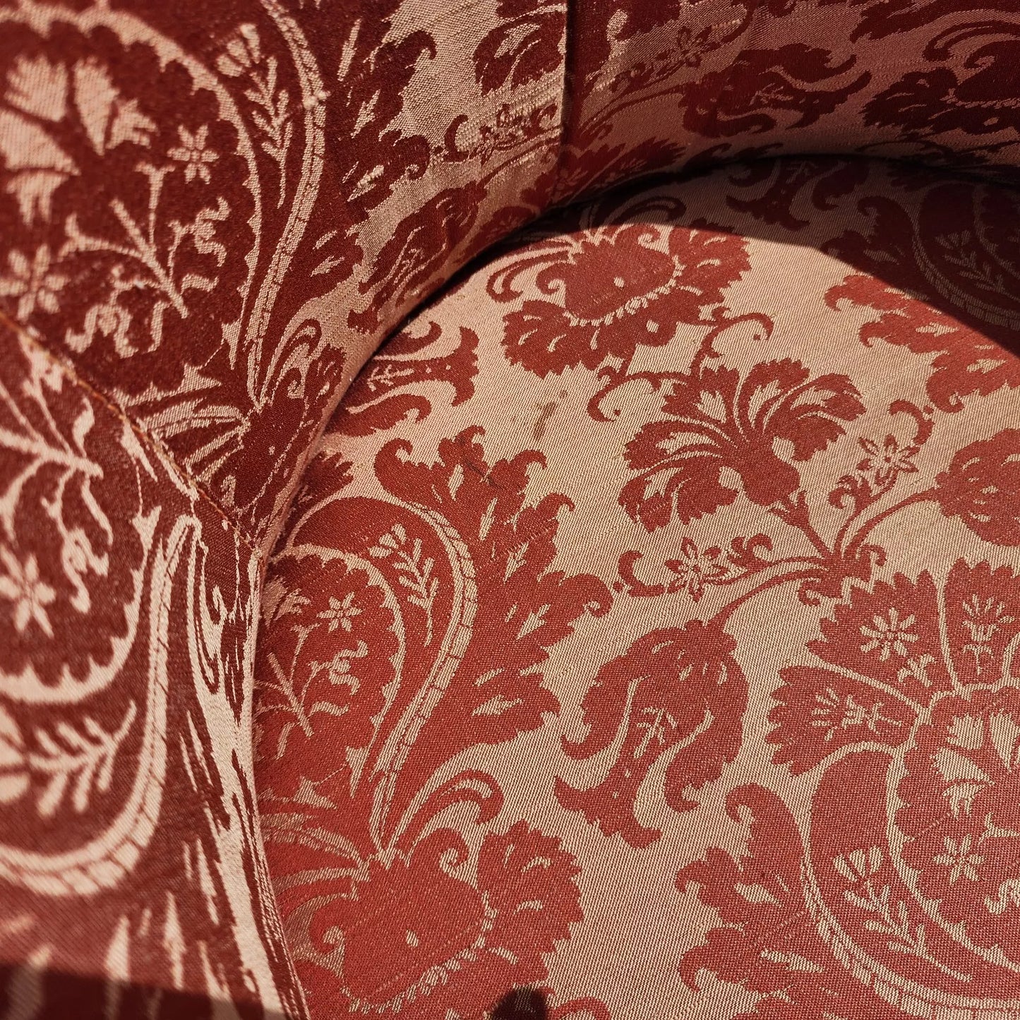 Silk Rolling Dining Game Chairs Damask Set of 4