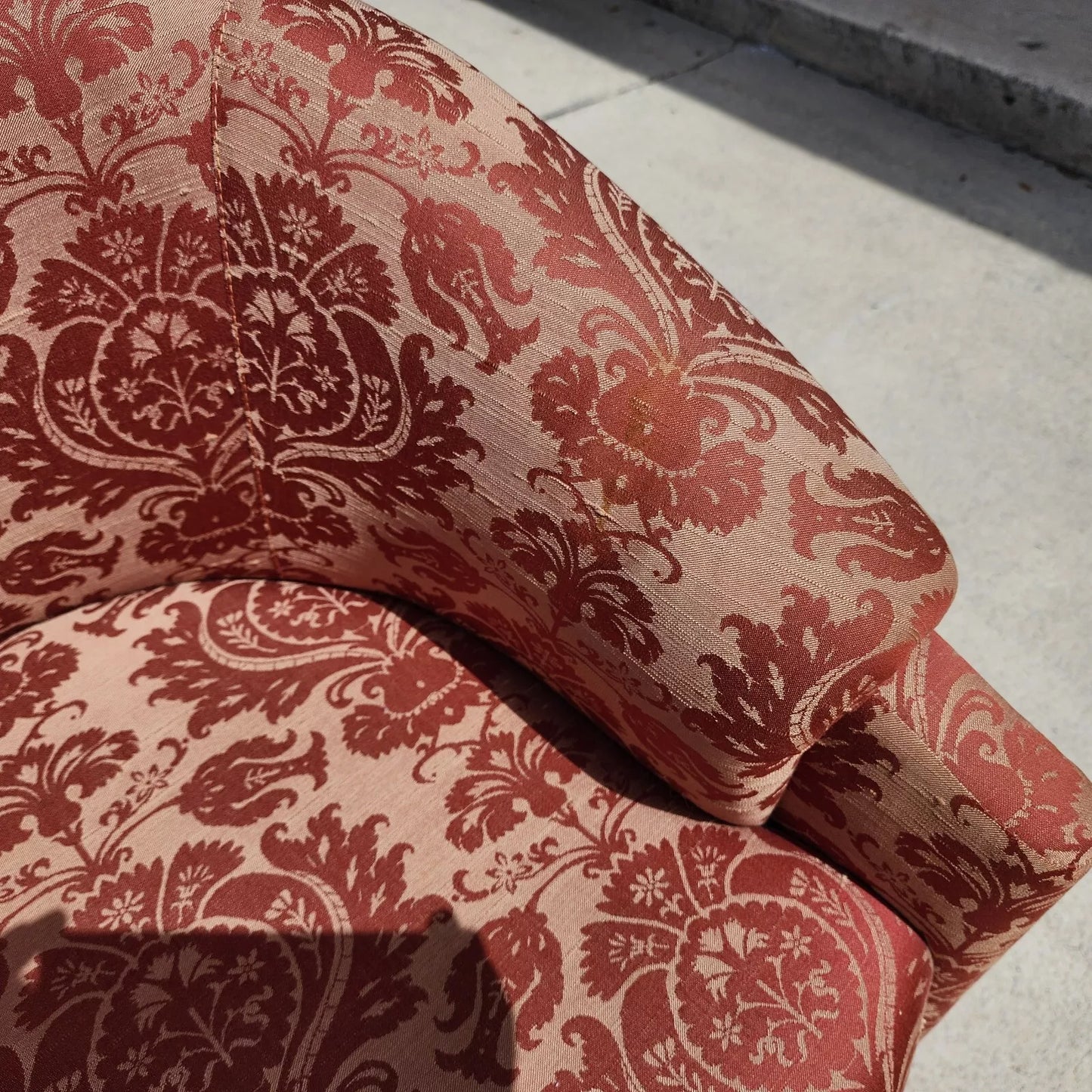 Silk Rolling Dining Game Chairs Damask Set of 4