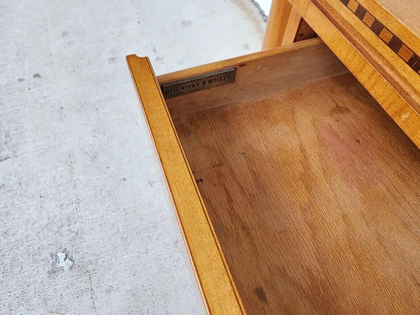 Hickory White Genesis Collection Biedermeier Nightstand Side Table