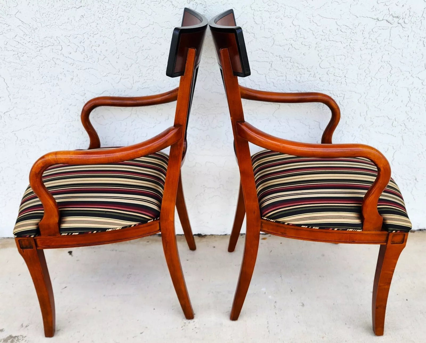 Harrods Biedermeier Armchairs Pair