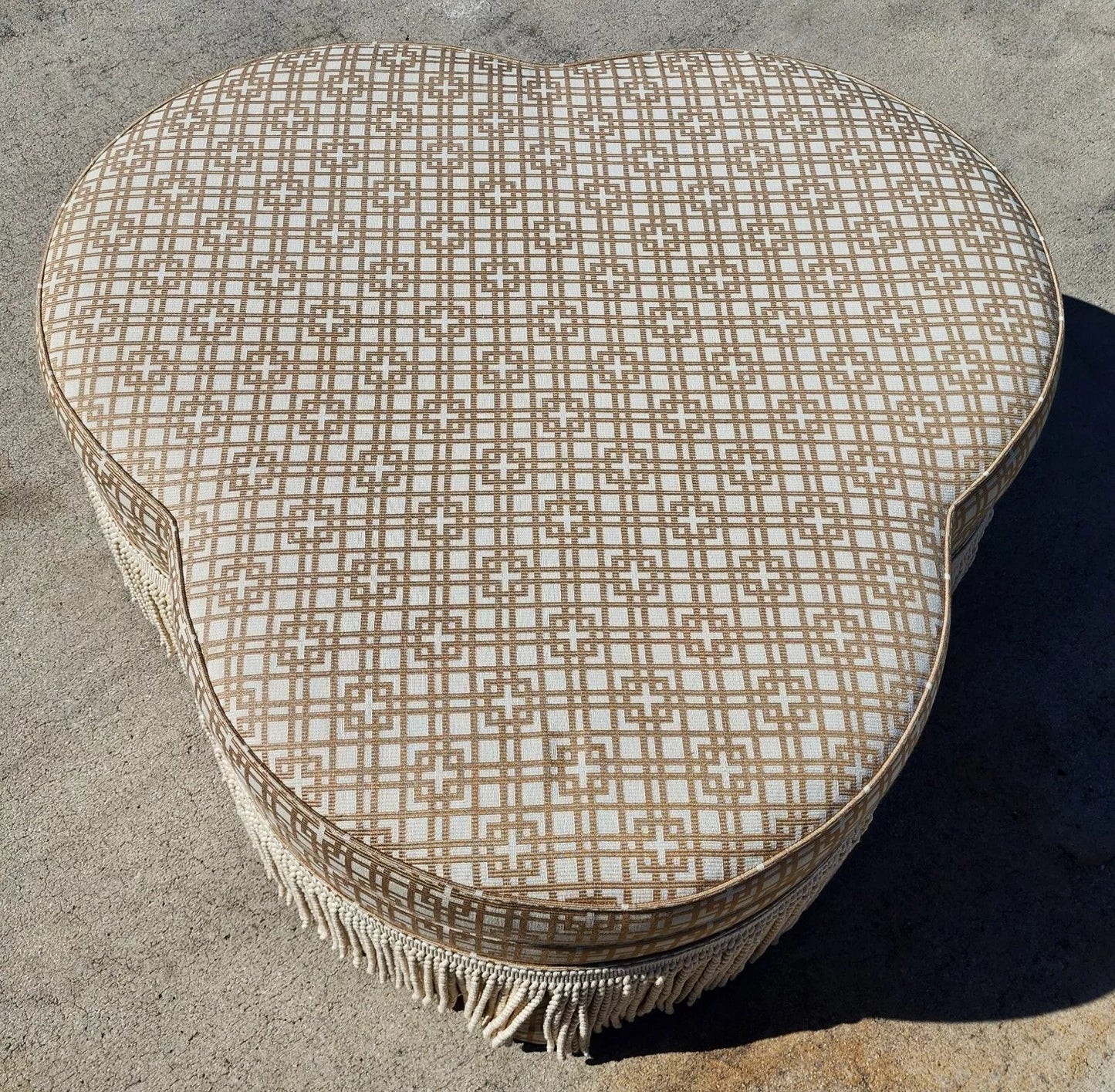 Cloverleaf Ottoman Rolling by Hickory Chair