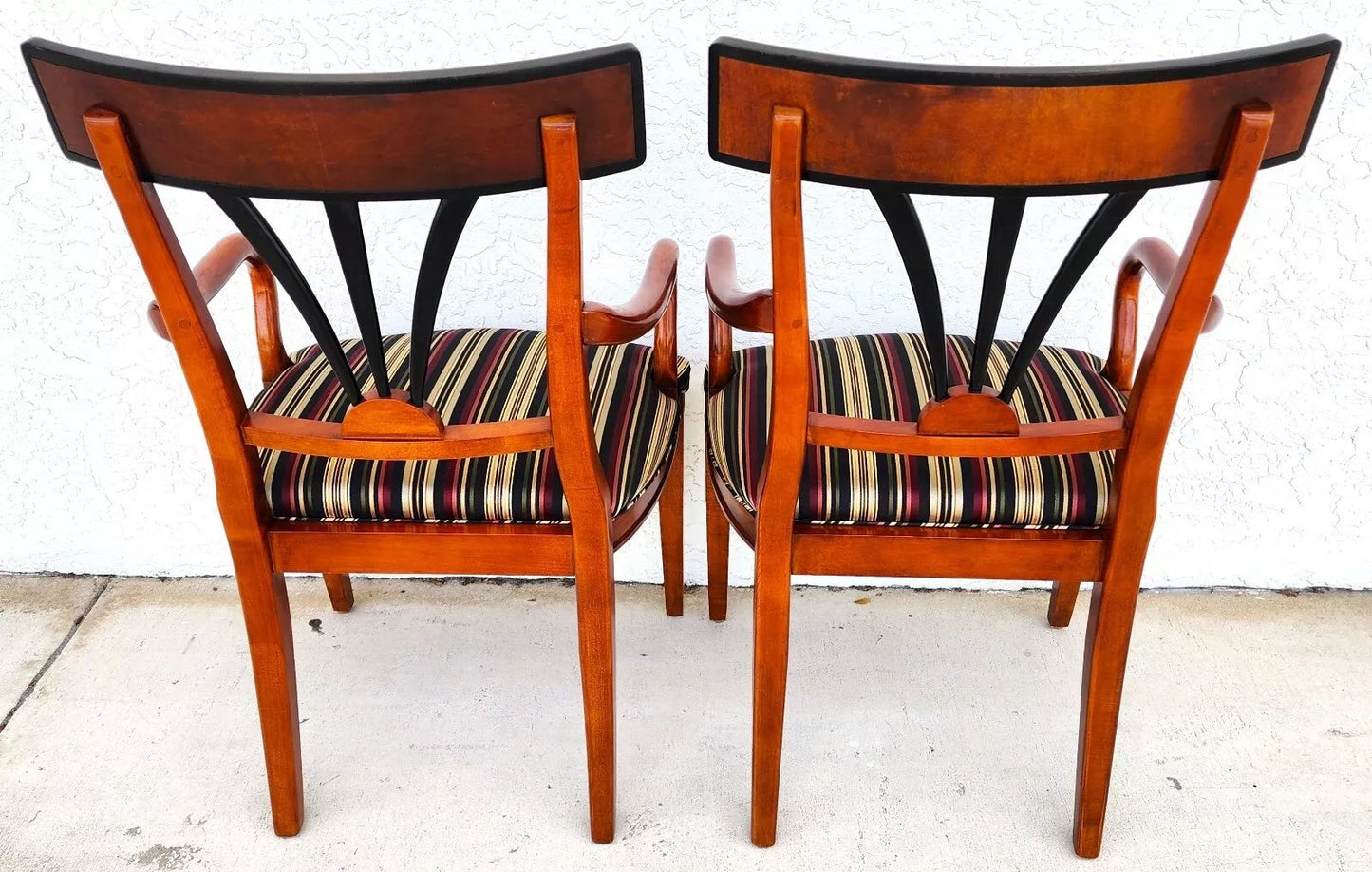 Harrods Biedermeier Armchairs Pair