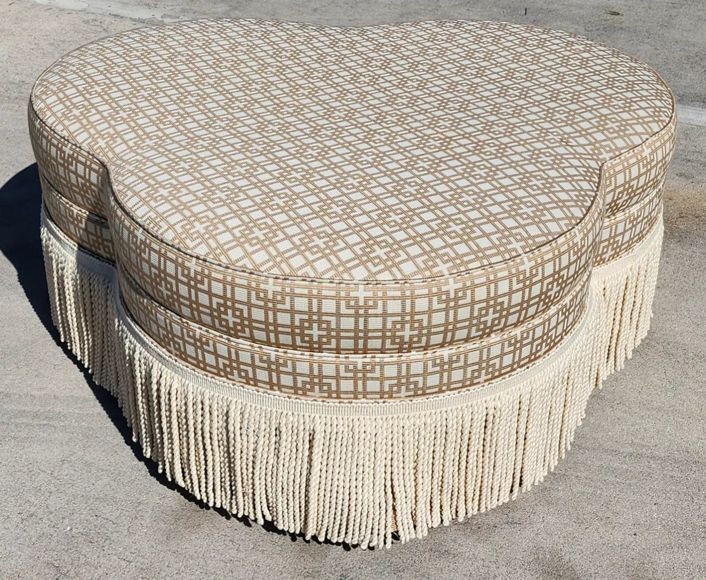 Cloverleaf Ottoman Rolling by Hickory Chair