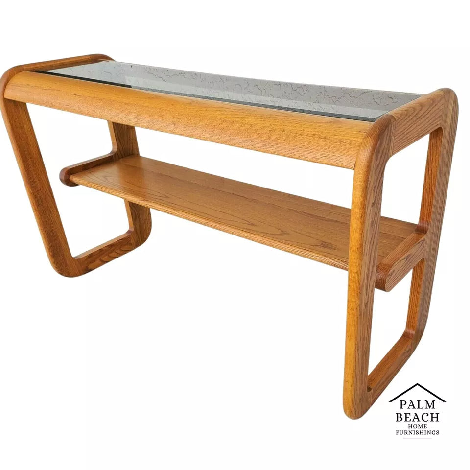 Hodges Mersman Oak Coffee Table MCM 1970s