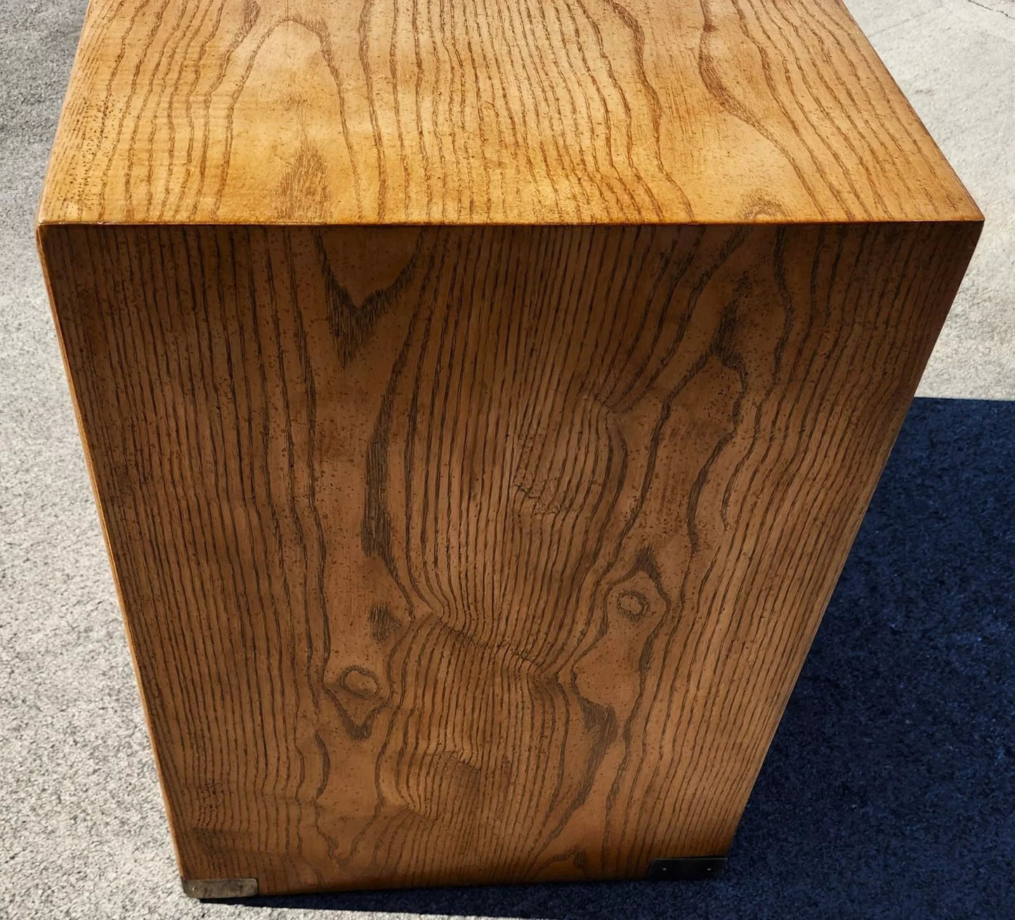 Henredon Nightstands Side Tables Campaign Style Pair