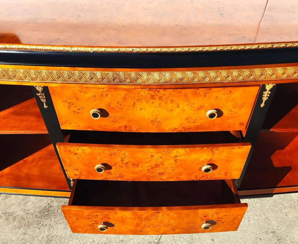 Italian Buffet Sideboard Bar Empire Style Rolling
