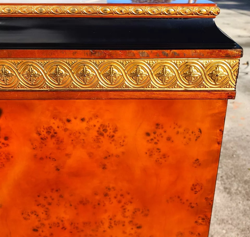 Italian Buffet Sideboard Bar Empire Style Rolling